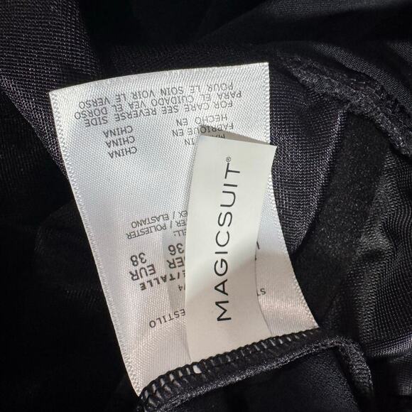 Magicsuit Draped CowlNeck Winnie Tankini Top Adjustable Straps Black Size 8 NWOT - Picture 8 of 11